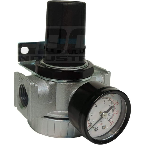 NEW Air Compressor Compressed Air Pressure Regulator W/ gauge,1/4" NPT Ports